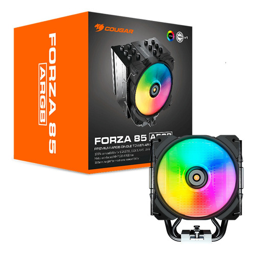 Enfriador de aire Cougar Gaming Forza 85 Argb Mhp 120 120 mm Pwm