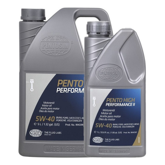 Aceite Motor Pentosin 5w40 100% Sintetico, 6 Lt