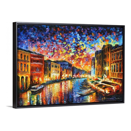 Cuadros Canvas Arte De Leonid Afremov | 90x140 Color Venice Grand Canal