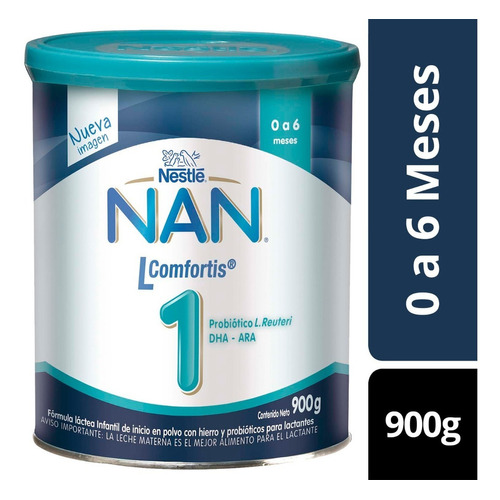 Leche Nan® 1 Lcomfortis® 900g Tarro Fórmula Infantil