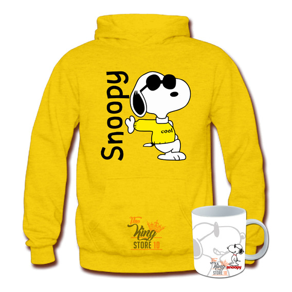 Poleron + Taza, Snoopy, Charlie Brown, Peanuts, Beagle / The King Store