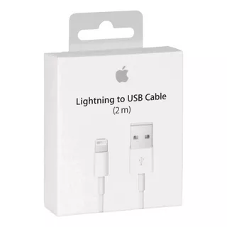 Cable Usb A Lighting Original 2 Metros Para iPhone 11 12 13