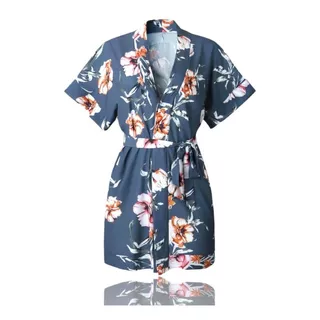 Kimono Tapado Con Estampado Bohemio  .- Primavera-verano.-