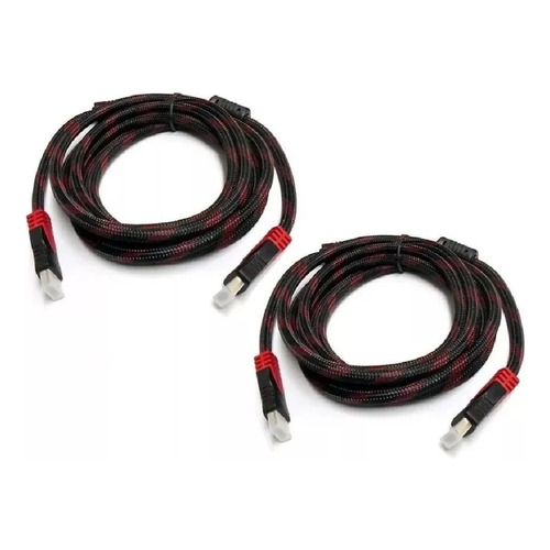 Cable Hdmi 2.0 Cables Hdmi 2.0 2 Unidades  Cables Hdmi Hd 1,5mts Cable Auxiliar De Audio Y Video Qatarshop Cables Hdmi 1.5 Mts 