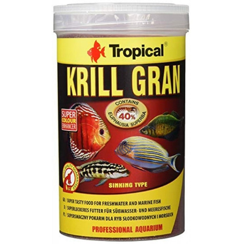 Tropical Alimento Peces Krill Gran Granulado 135g Pecera