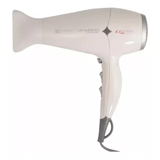 Secador De Pelo Ga.ma Italy 3d Therapy Diamond Ceramic Blanco 220v