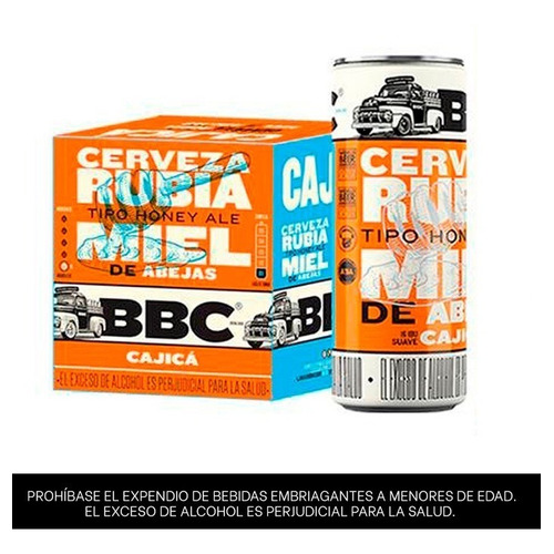 Cerveza Bbc Cajica Miel 4x269ml