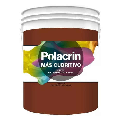Polacrin Latex Premium Int/ext Colores X 1lt. -umox- Color Rojo Teja