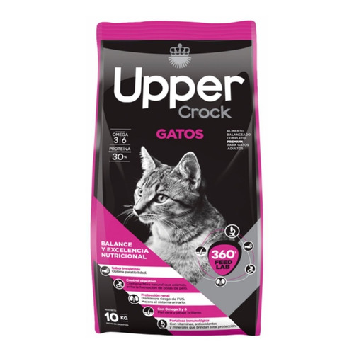 Alimento Para Gatos Adulto Upper Crock 10 Kg Sabor Pescado