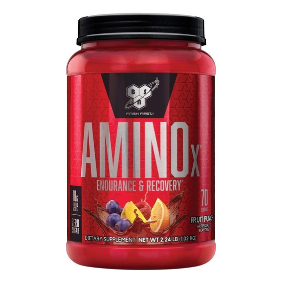 Suplemento en polvo BSN  AMINOx aminoácidos sabor fruit punch en pote de 1kg