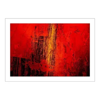 Lamina Fine Art Abstracto Rojo 50x70 Myc