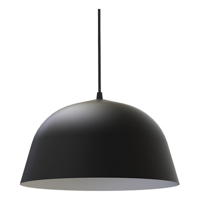 Lampara Colgante Campana Nórdico Bell 15 Negro Apto Led E27 