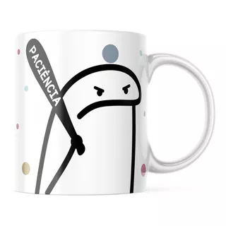 Caneca Porcelana Flork Bentô Divertida Resolver Paciência