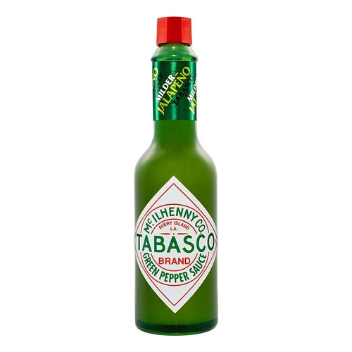Salsa Tabasco verde jalapeño 60 Ml picante suave