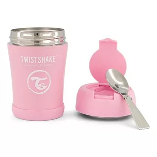 Termo Insulado Para Alimentos Twistshake 350ml Rosado Color Rosa