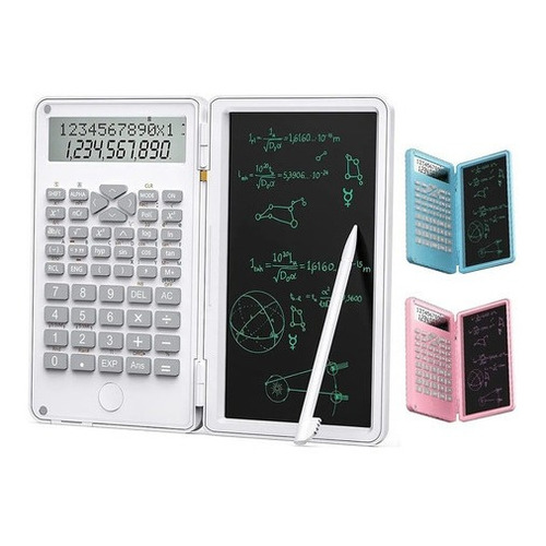 Calculadora Plegable Con Tableta Digital Lcd De 6in Color Blanco