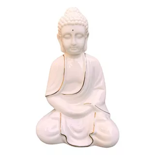 Estátua Luminária Buda Hindu Tibetano Porcelana