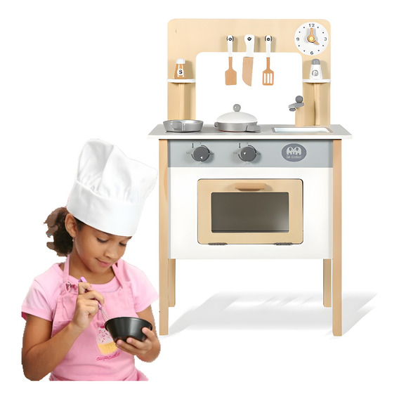 Cocina De Juguete Didáctico De Madera Infantil Niños