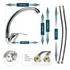Grifería De Cocina Mulata Monocomando 33004 Metal Mesada Color Acero