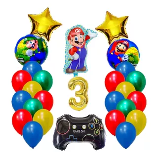 Globos Metalizados Para Cumpleaños Mario Bross