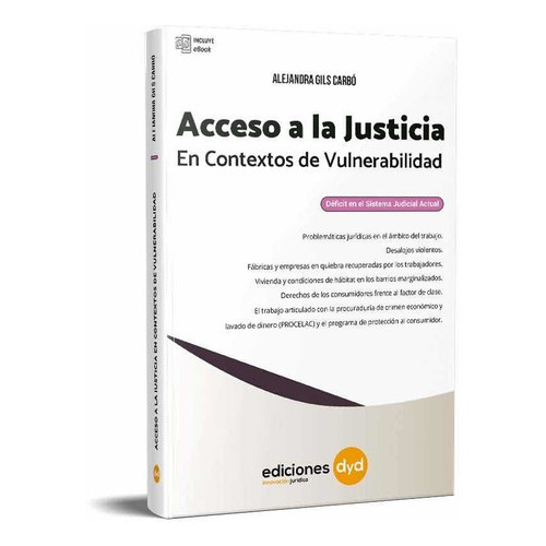 Acceso A La Justicia dee Alejandra Gils Carbo Ediciones Dyd Tapa Blanda Edición 1 en Español 2022