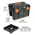 Caja Herramientas Ideal Motos 30x34x44cm Truper Soporta 30kg Color Negro