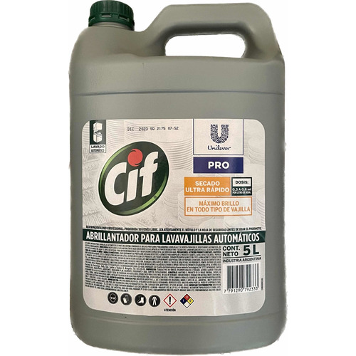 Cif Abrillantador Para Lavavajillas Automático - 5 Lts