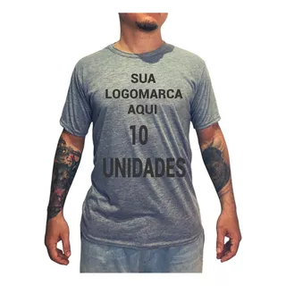 Kit 10 Camisetas Personalizadas Logo Empresa Promo Uniforme