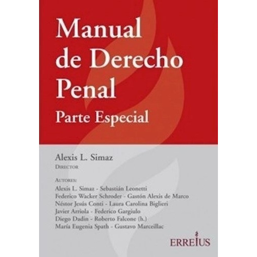 Libro Manual Derecho Penal ( Parte Especial ) De Alexis Leon