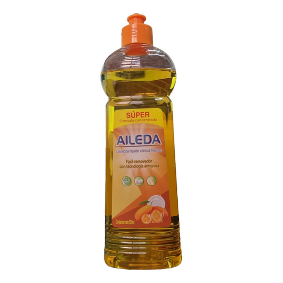 Lavalozas Liquido Con Dispensador Aileda 500 Ml Aroma Citricos Frescos