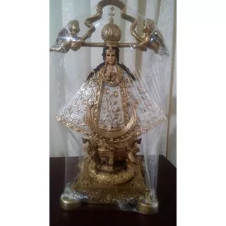 Virgen De San Juan De Los Lagos, Resina, 41 Cm, Blanca