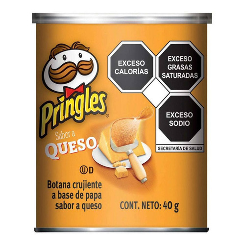Papas Pringles Sabor Queso Cheddar 40g