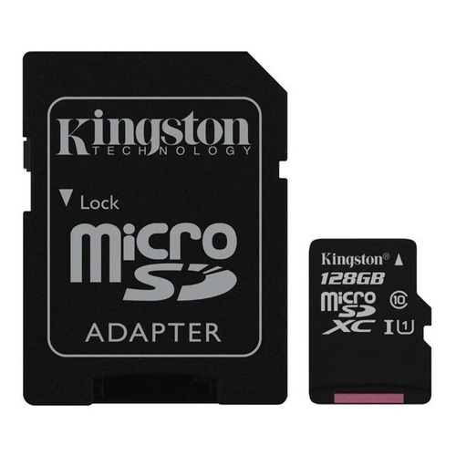 Tarjeta de memoria Kingston SDCX10 con adaptador SD 128GB