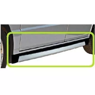 Spoiler Lateral Universal Preto/prata Sandero Cobalt Meriva