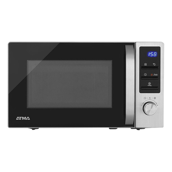 Microondas Digital Atma Con Grill 17 Lts Acero Inox 700w 