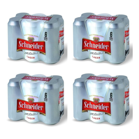 Cerveza Schneider Lata 473ml Rubia Pack X24 Zetta Bebidas