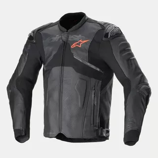 Jaqueta Moto Alpinestars Atem V5 Couro Cupim Sport Preto @#