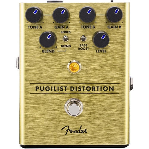 Pedal Fender Pugilist Distortion Color Dorado