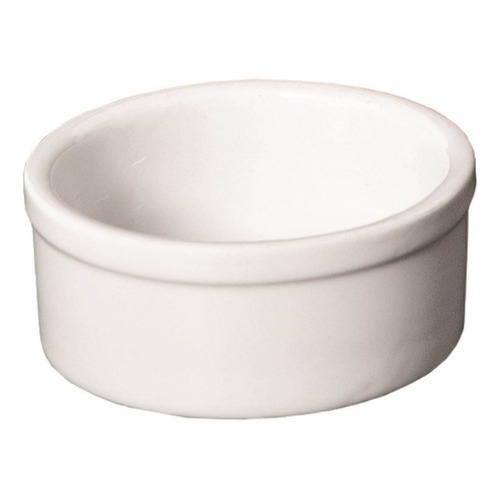 Cazuela 7 Cm Recipiente Dip Porcelana Gastronomica Bz3 Color Blanco
