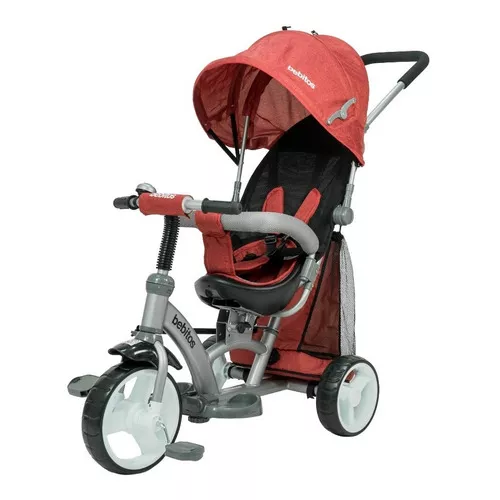 Triciclo Infantil Bebe Gira 360º Ruedas De Goma Color Rojo | MercadoLibre