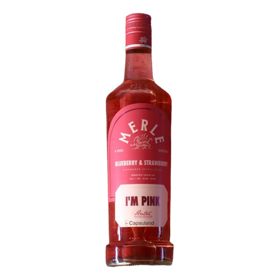 Gin Merle Pink Strawberry Blueberry 750ml Ed Limitada