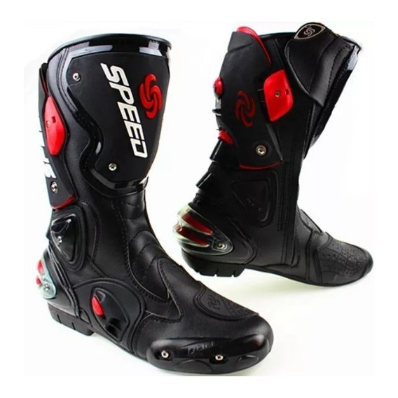 Botas Moto Motociclista Speed Con Protecciones 100% Piel