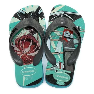 Chinelo Havaianas Kids Minicraft Azul