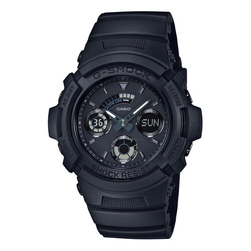 Reloj Hombre Casio Aw-591bb-1adr G-shock Color De La Correa Negro Color Del Bisel Negro Color Del Fondo Negro