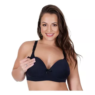 Kit Com 3 Sutiãs Amamentação Plus Size Bojo  - 50 / 52 / 54