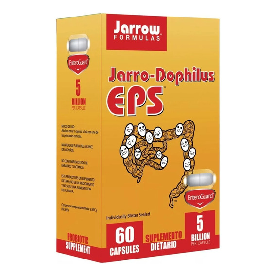 Probióticos 8 Cepas Jarro-dophilus Eps 5 Billion 60 Capsulas