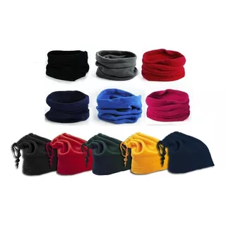 Kit 4 Unidades Touca Gorro Beanie Balaclava Gola Mascara