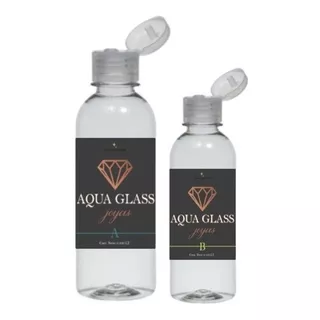 Resina Aqua Glass Joyas  X 375 Ml  Molde Silicona