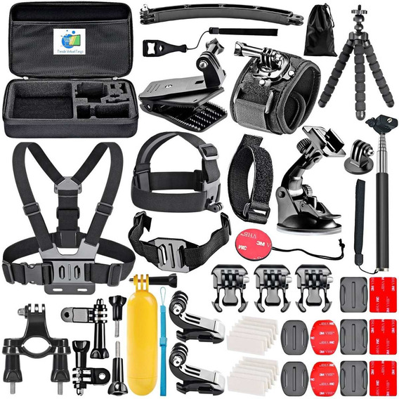 Kit 50 De Accesorios Para Camaras Gopro Hero 12 Black