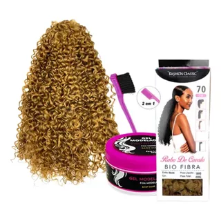 Rabo De Cavalo Nicola + Gel Modelador 70g + Escova Babyhair